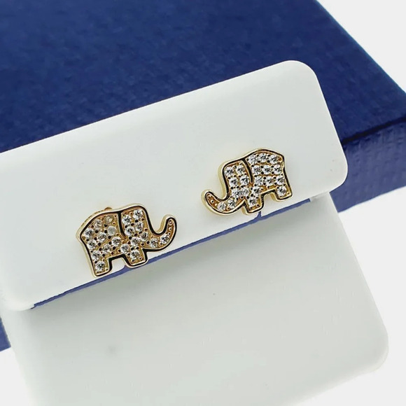 925 Sterling Silver CZ Stud Earrings for Women/Girl, US925P1215 - Picture 7 of 7